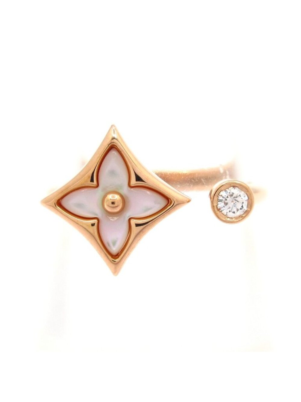 Louis Vuitton Ring 52 Star Blossom Mini White Diamond